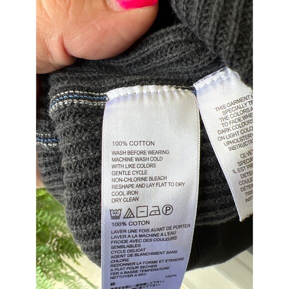 Tommy Bahama men’s size XXL washed gray sweater - Picture 3 of 3